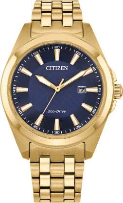 Citizen BM7532-54L gold tone  Corso Sapphire gents watch 36468 - Armin Lowe Jewellers