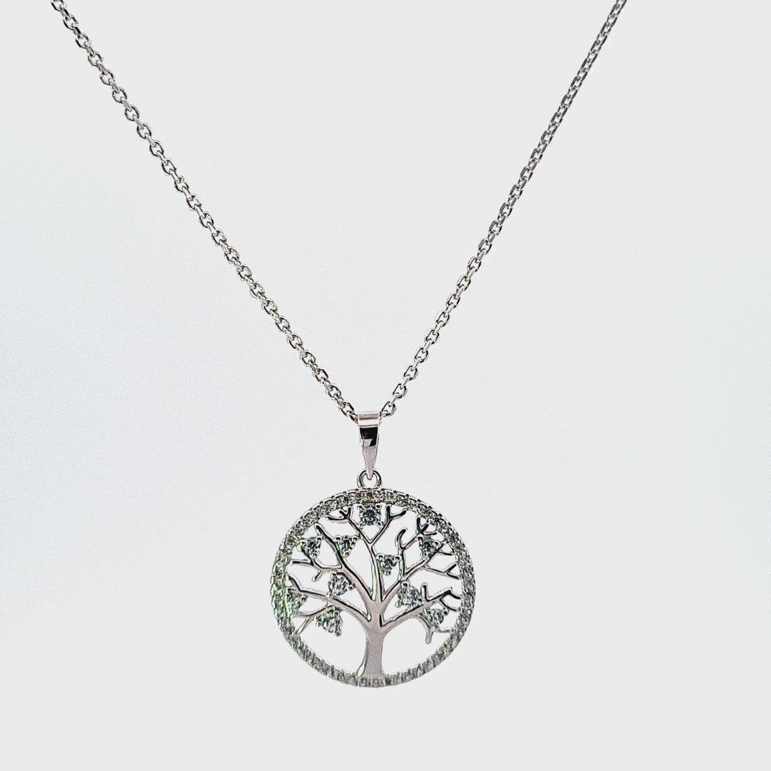 CZ set Tree of Life pendant 36694