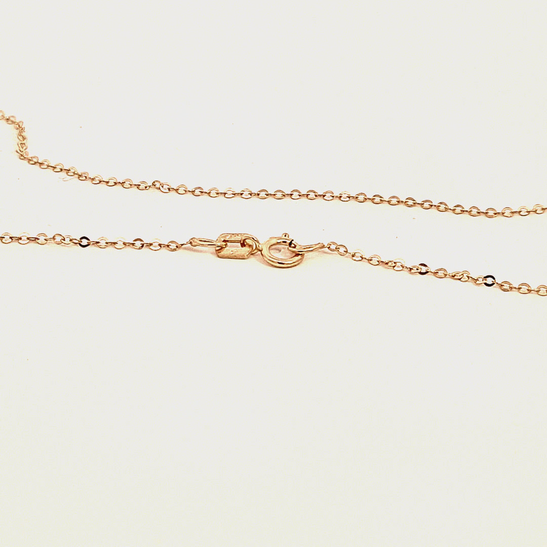 9ct gold 18"/46cm trace chain for pendant 32115