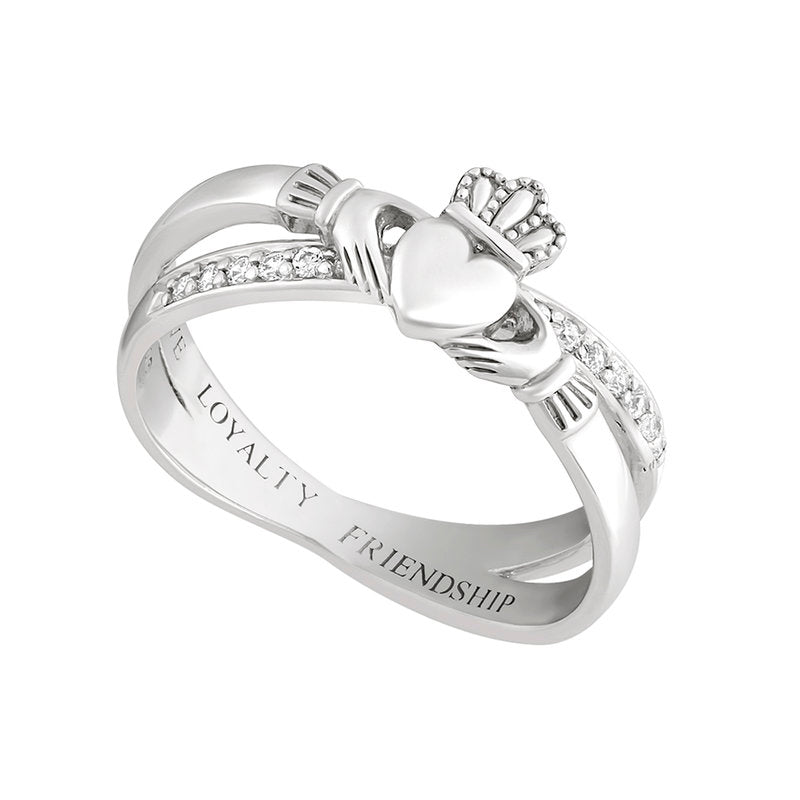 Claddagh Kiss Ring 32676 - Armin Lowe Jewellers