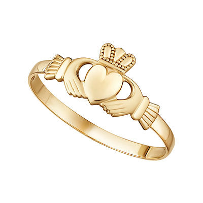 9ct Gold Ladies Claddagh ring 32507 - Armin Lowe Jewellers