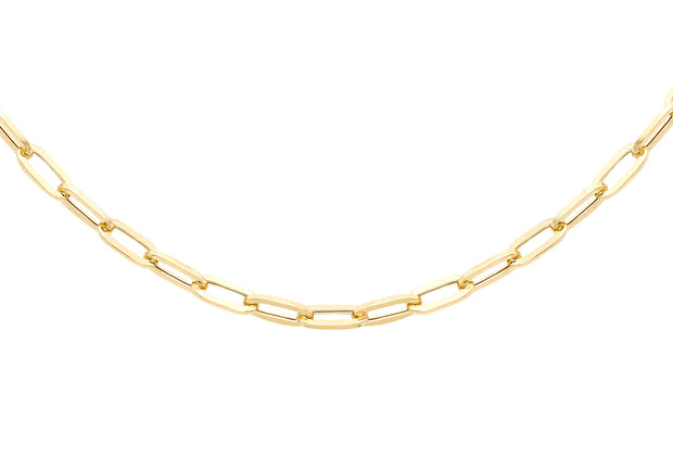 Large 9ct gold paper link chain 35691