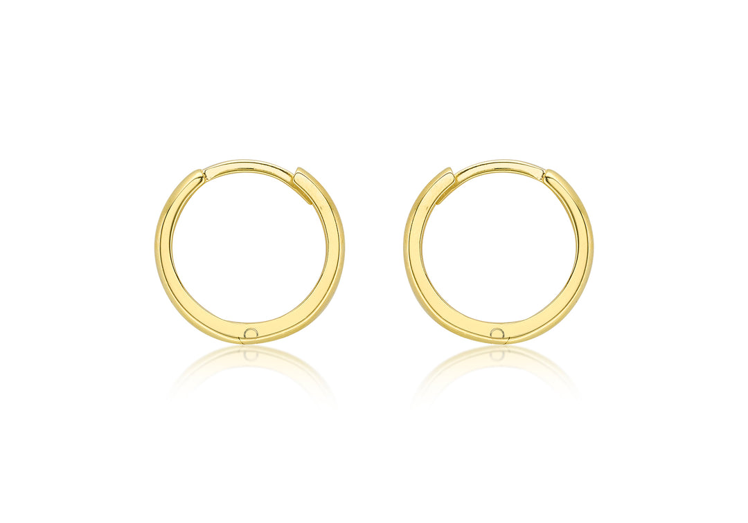 Gold Huggy Creole earrings 36285 - Armin Lowe Jewellers