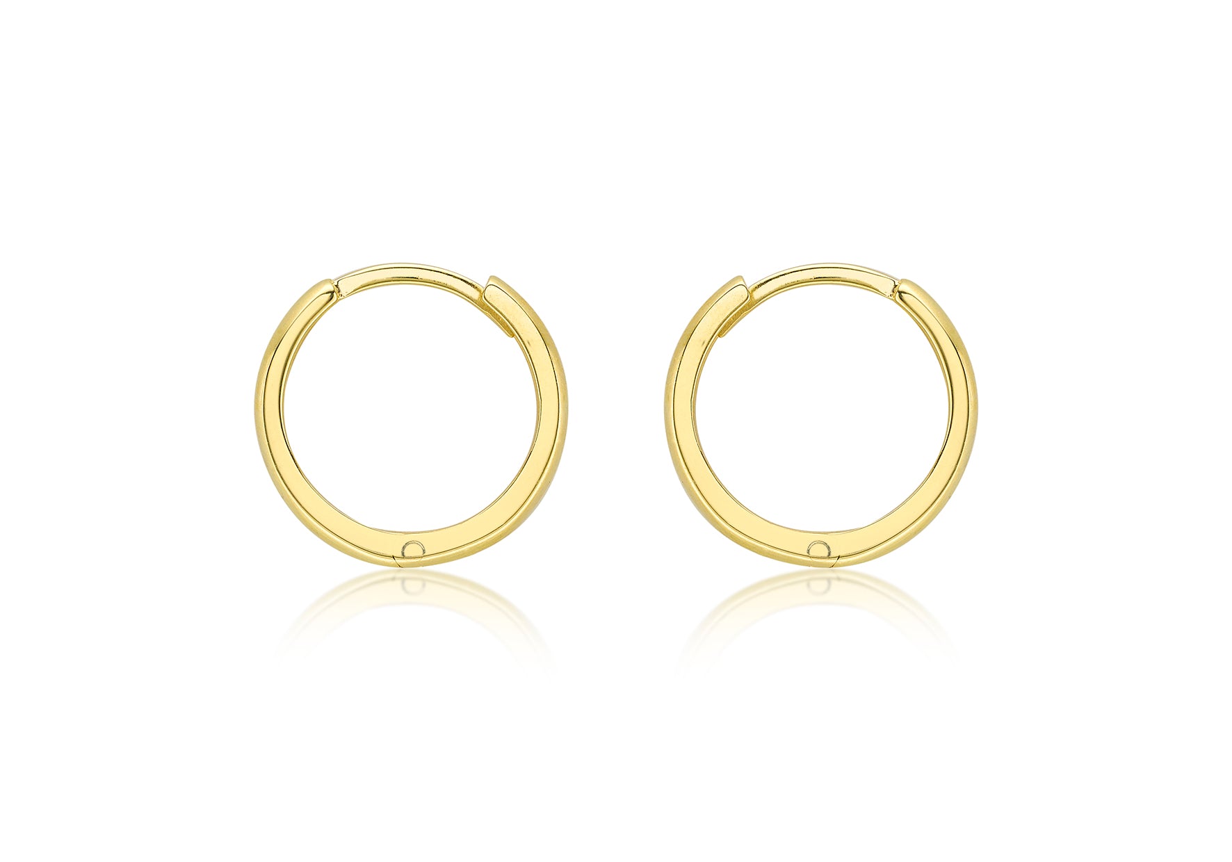 Gold Huggy Creole earrings 36285 - Armin Lowe Jewellers