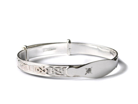 Sterling silver expanding baby bangle 34733 - Armin Lowe Jewellers