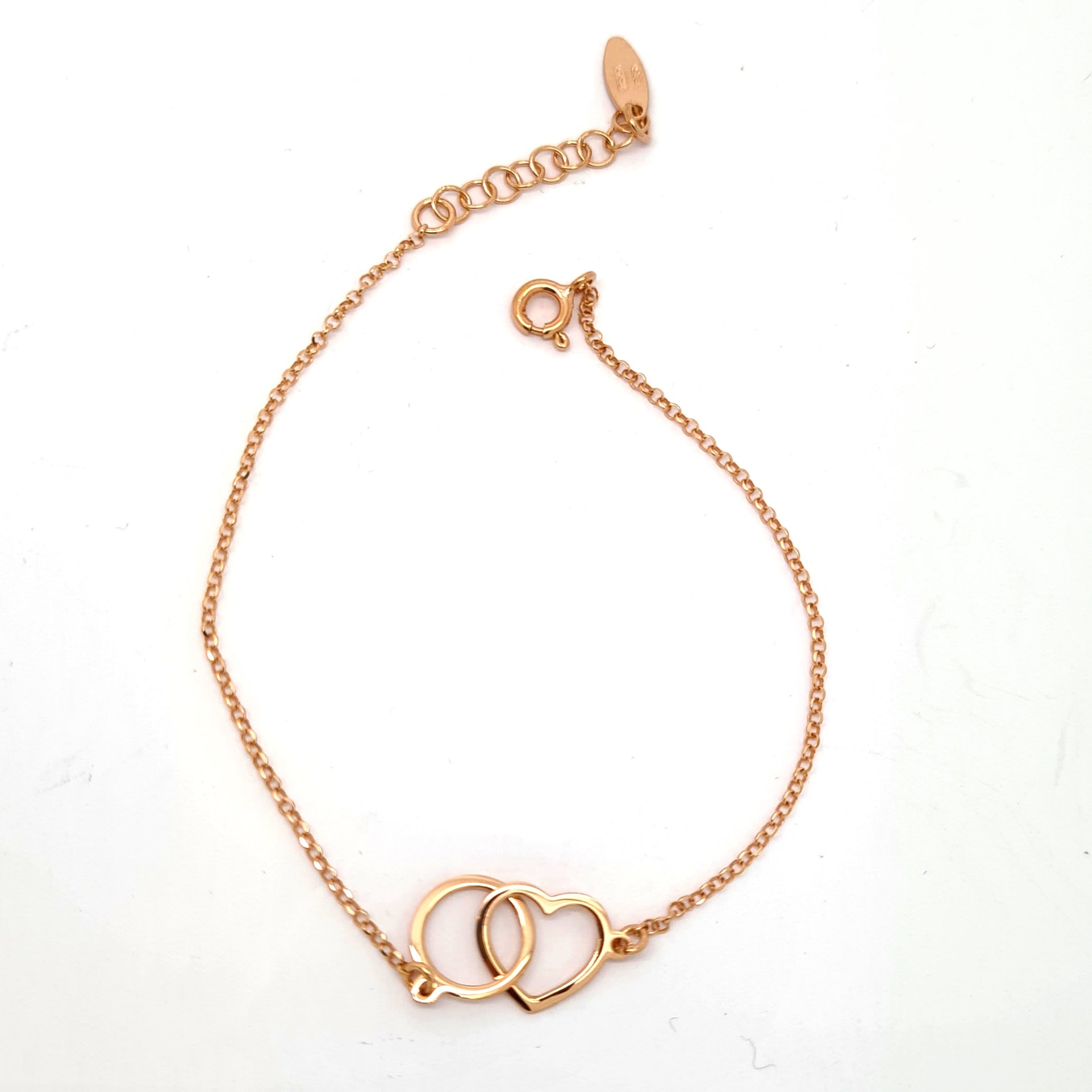 Rose Gold toned sterling silver bracelet 35919 - Armin Lowe Jewellers