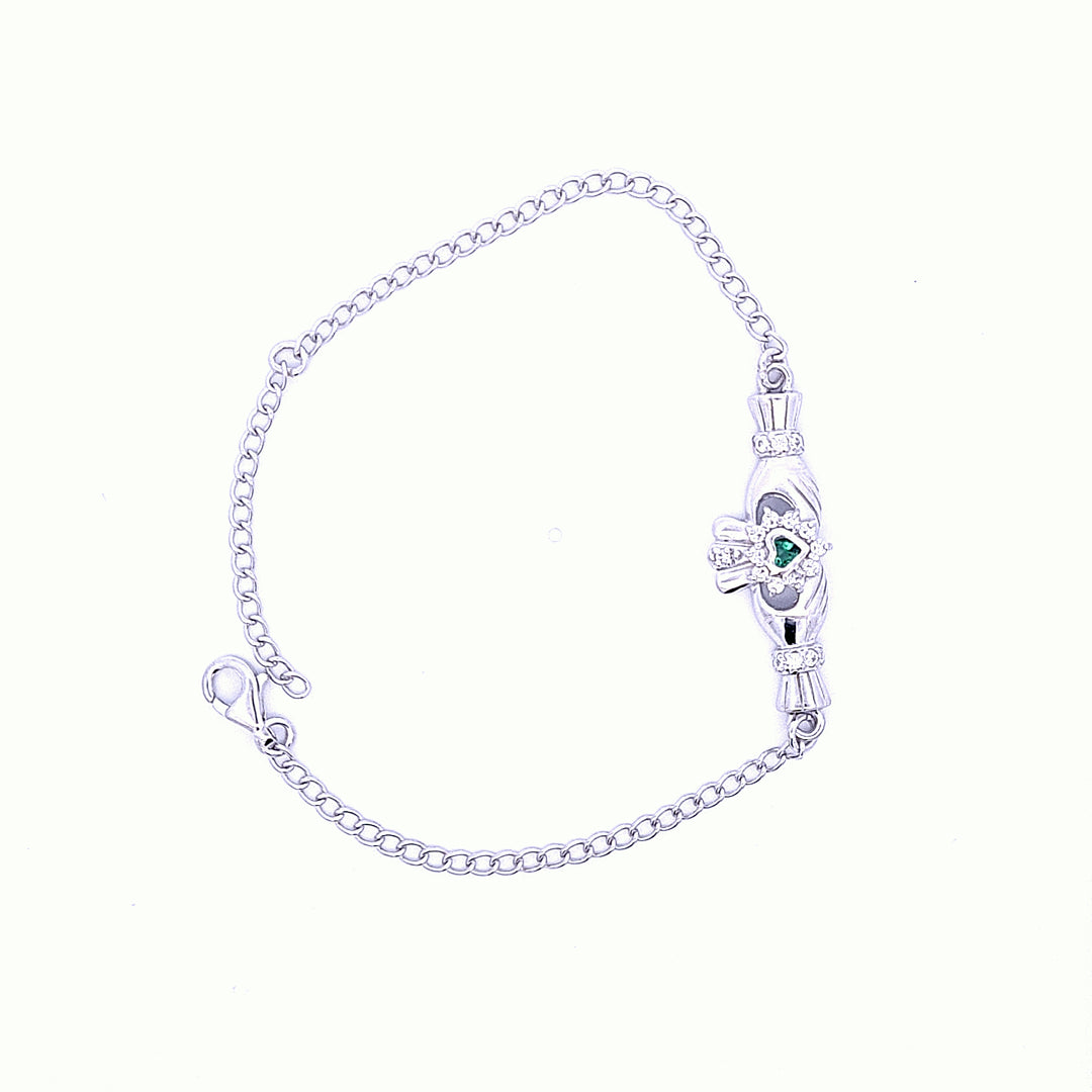 Ladies Claddagh Cluster bracelet 36223 - Armin Lowe Jewellers