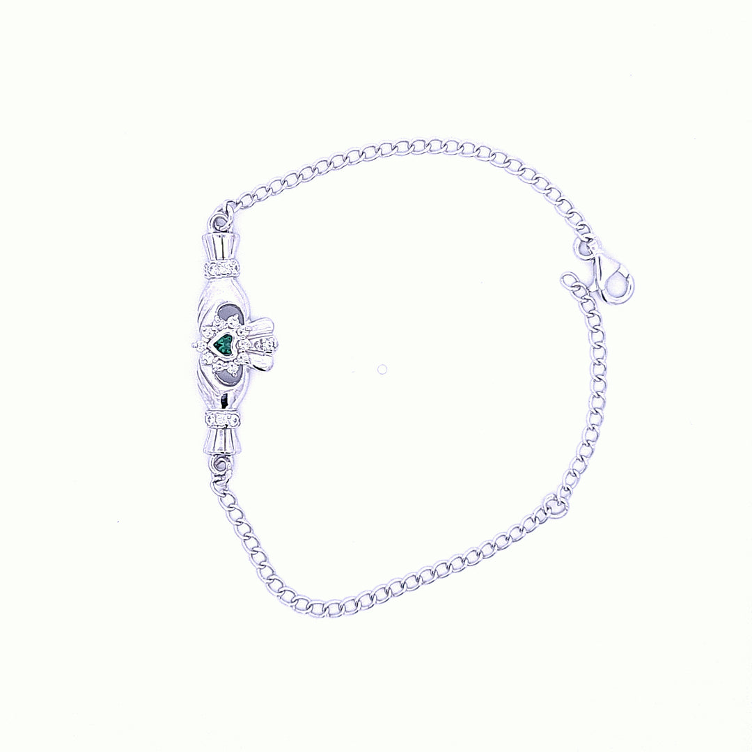 Ladies Claddagh Cluster bracelet 36223 - Armin Lowe Jewellers