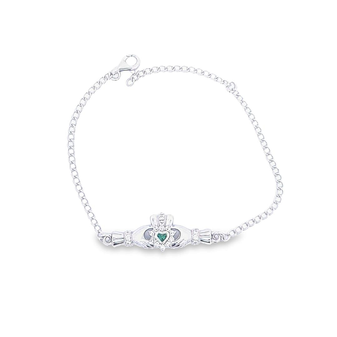 Ladies Claddagh Cluster bracelet 36223 - Armin Lowe Jewellers