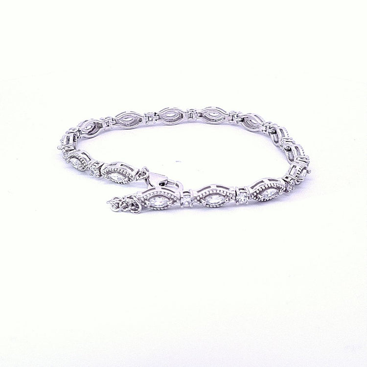 Marquise CZ Tennis bracelet 36116 - Armin Lowe Jewellers