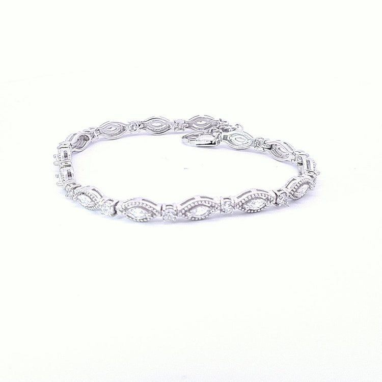 Marquise CZ Tennis bracelet 36116 - Armin Lowe Jewellers