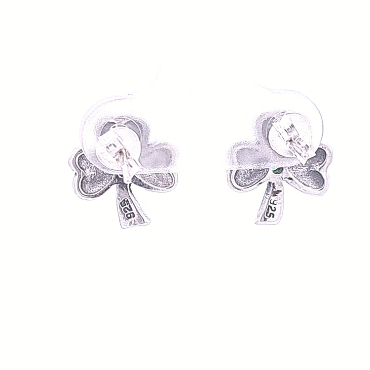 Irish Shamrock stud earrings 36171 - Armin Lowe Jewellers