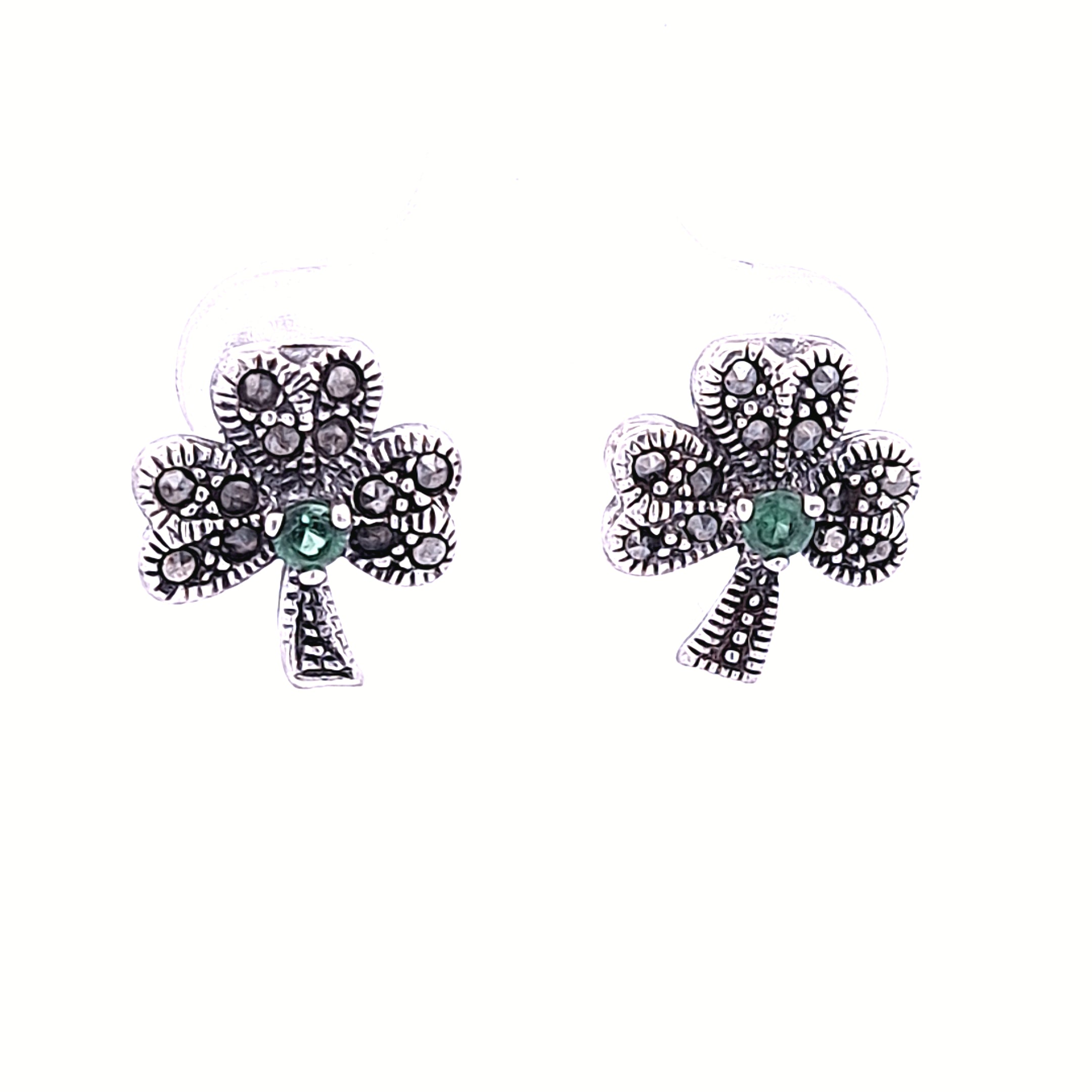 Irish Shamrock stud earrings 36171 - Armin Lowe Jewellers