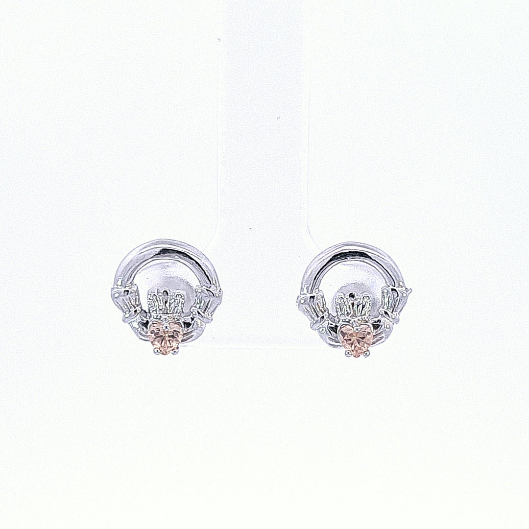 Claddagh November Birthstone Studs 35204 - Armin Lowe Jewellers