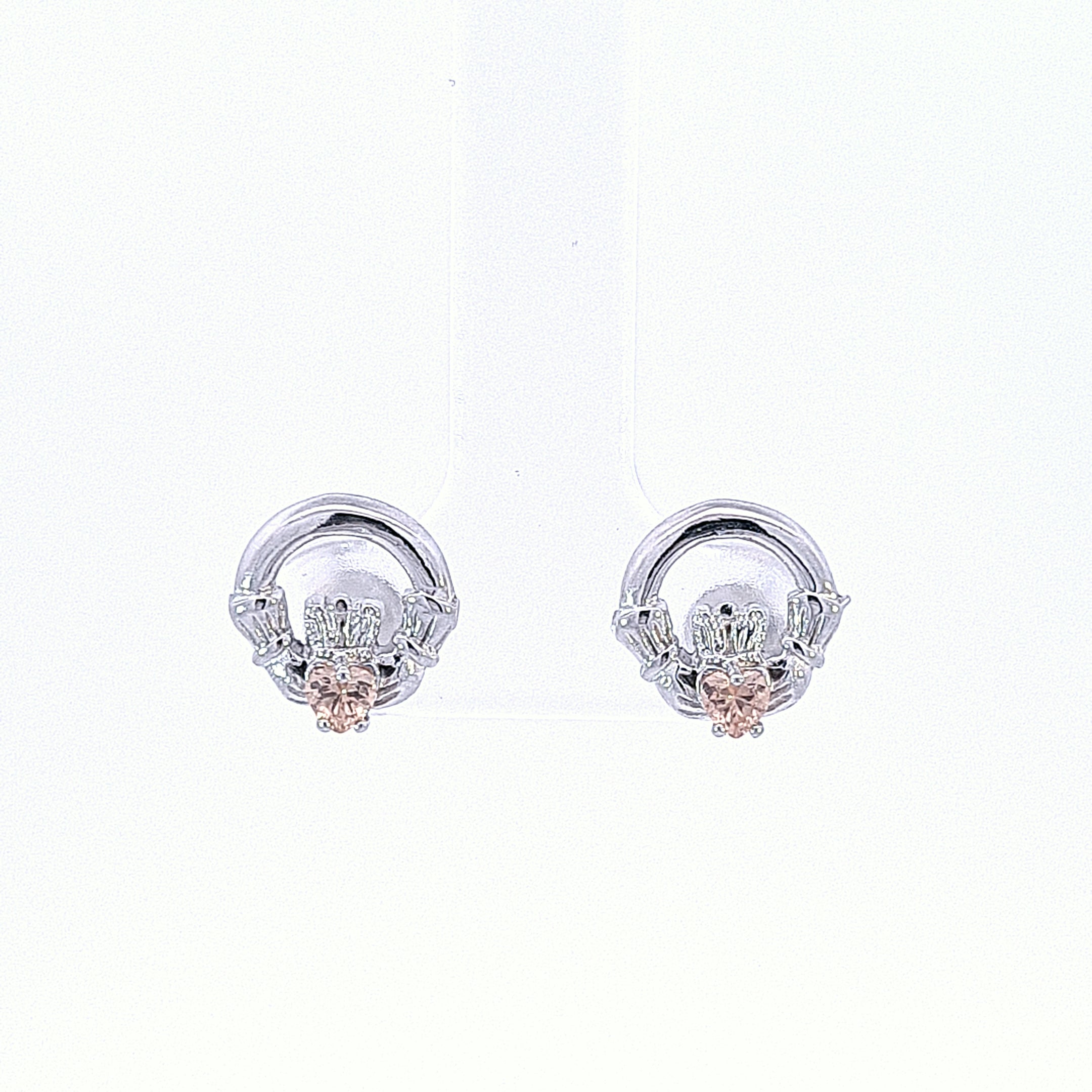 Claddagh November Birthstone Studs 35204 - Armin Lowe Jewellers