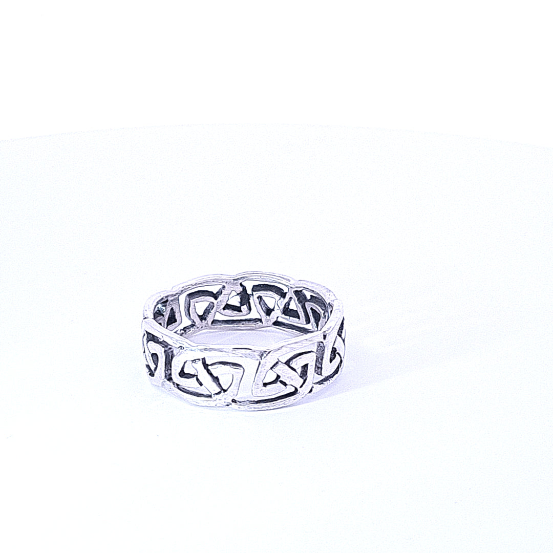 Mans Celtic open work ring 36202 - Armin Lowe Jewellers