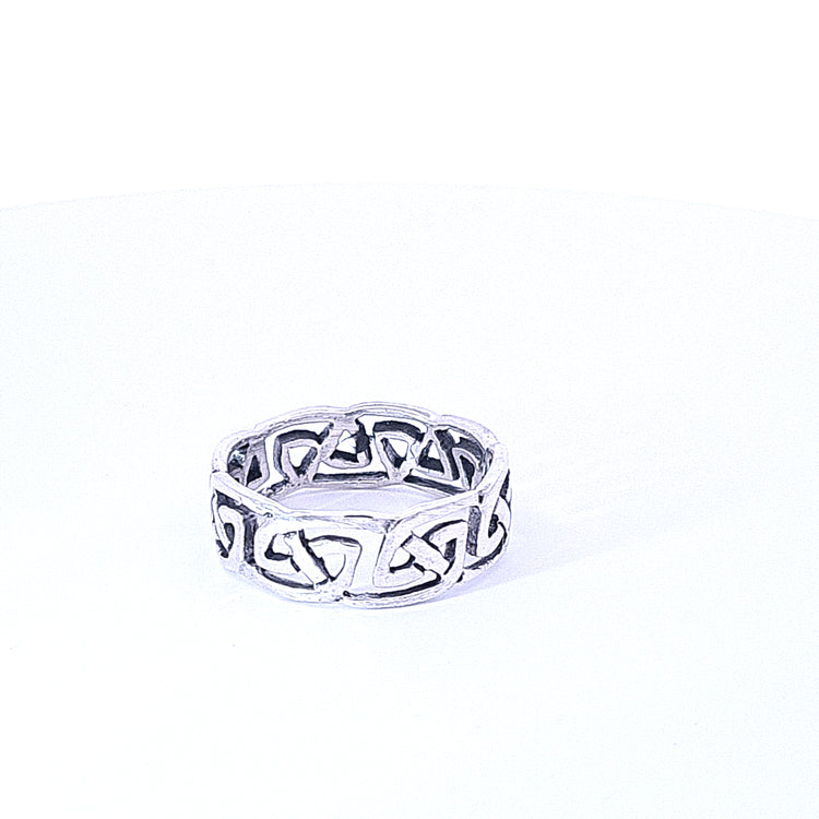 Mans Celtic open work ring 36202 - Armin Lowe Jewellers