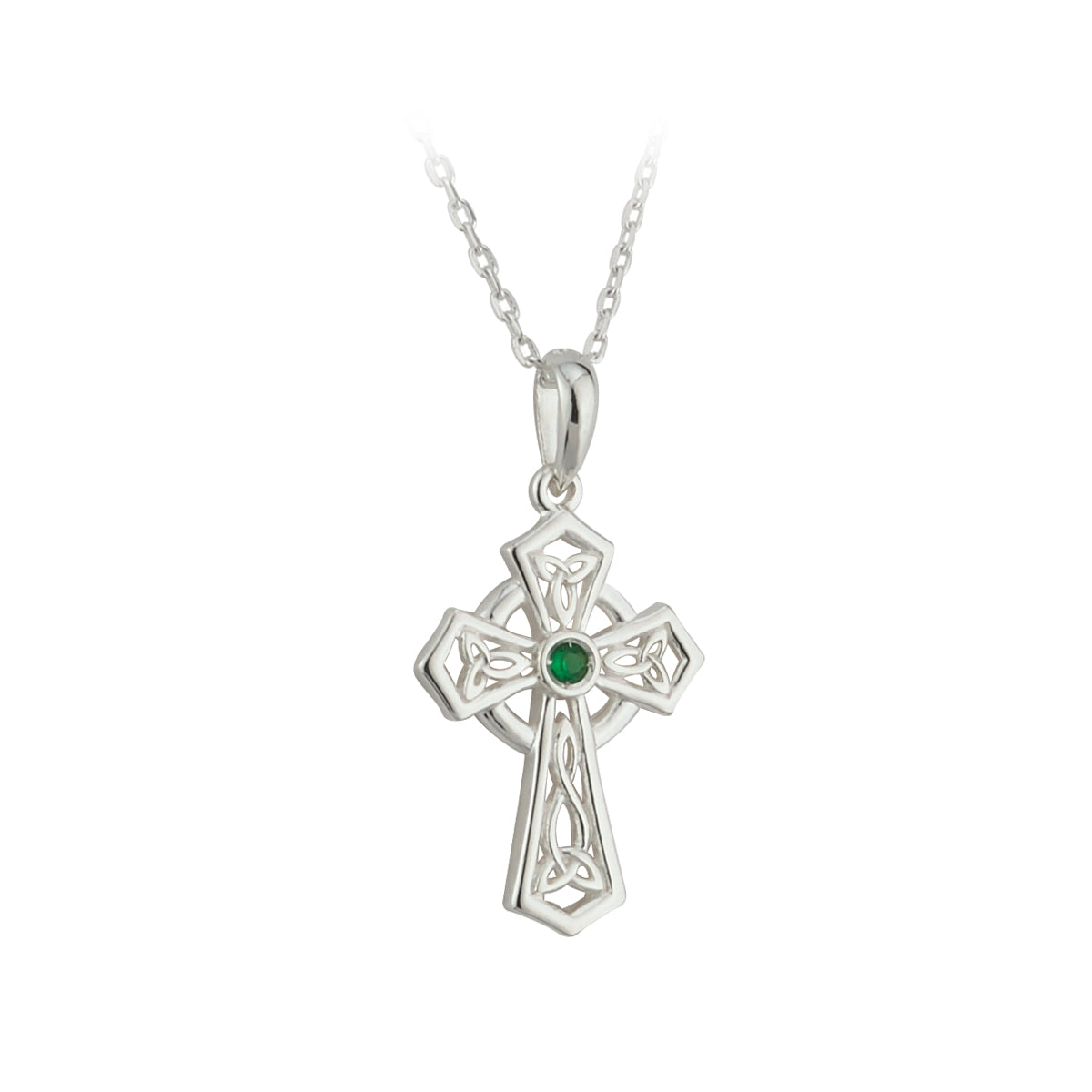 Sterling silver Celtic cross pendant 26063 - Armin Lowe Jewellers