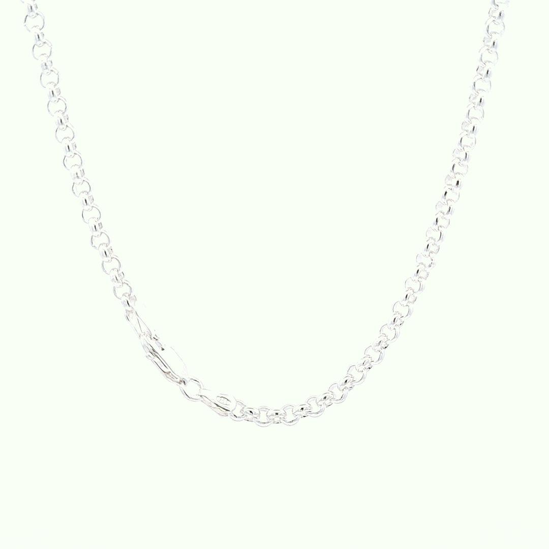 Round bell solid chain, 22"/56cm, 27506 - Armin Lowe Jewellers