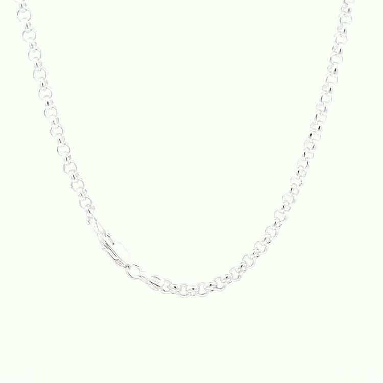 Round bell solid chain, 22"/56cm, 27506 - Armin Lowe Jewellers