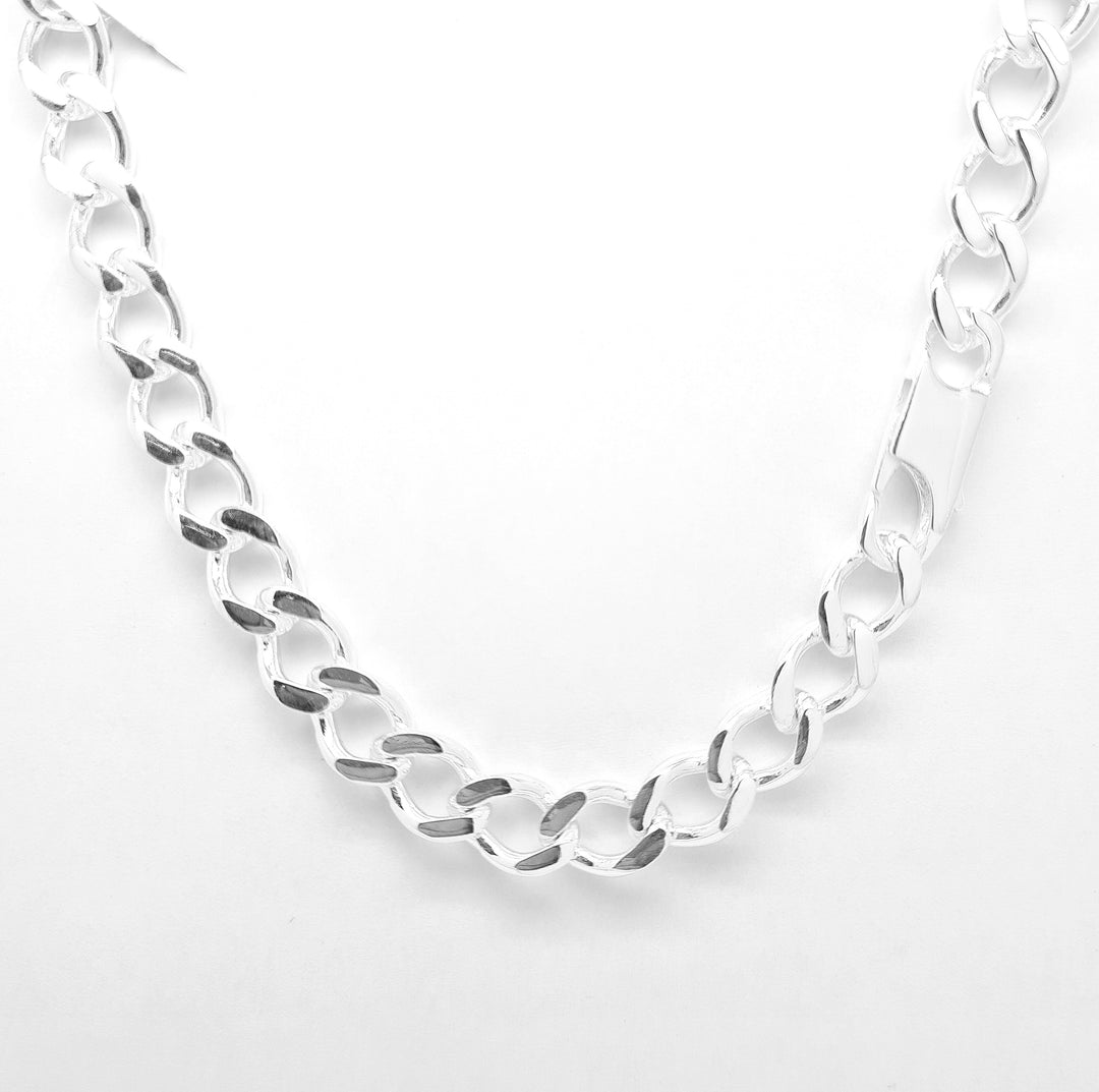 Gents heavy weight open curb 20"/51cm chain 35650 - Armin Lowe Jewellers