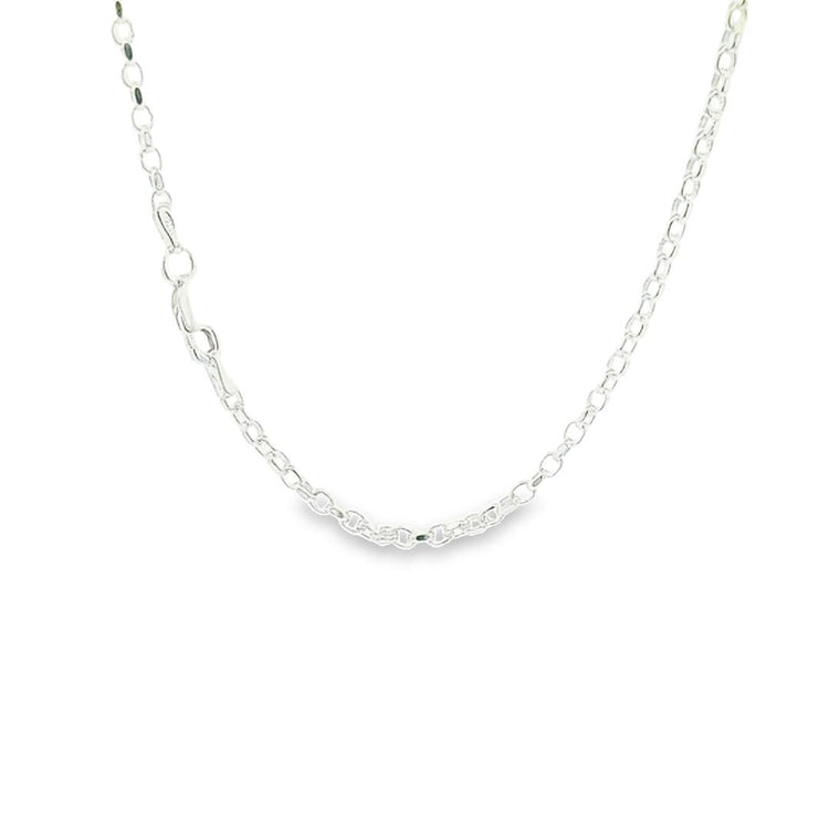 Sterling silver diamond cut chunky belcher chain 26"/66cm 28537 - Armin Lowe Jewellers