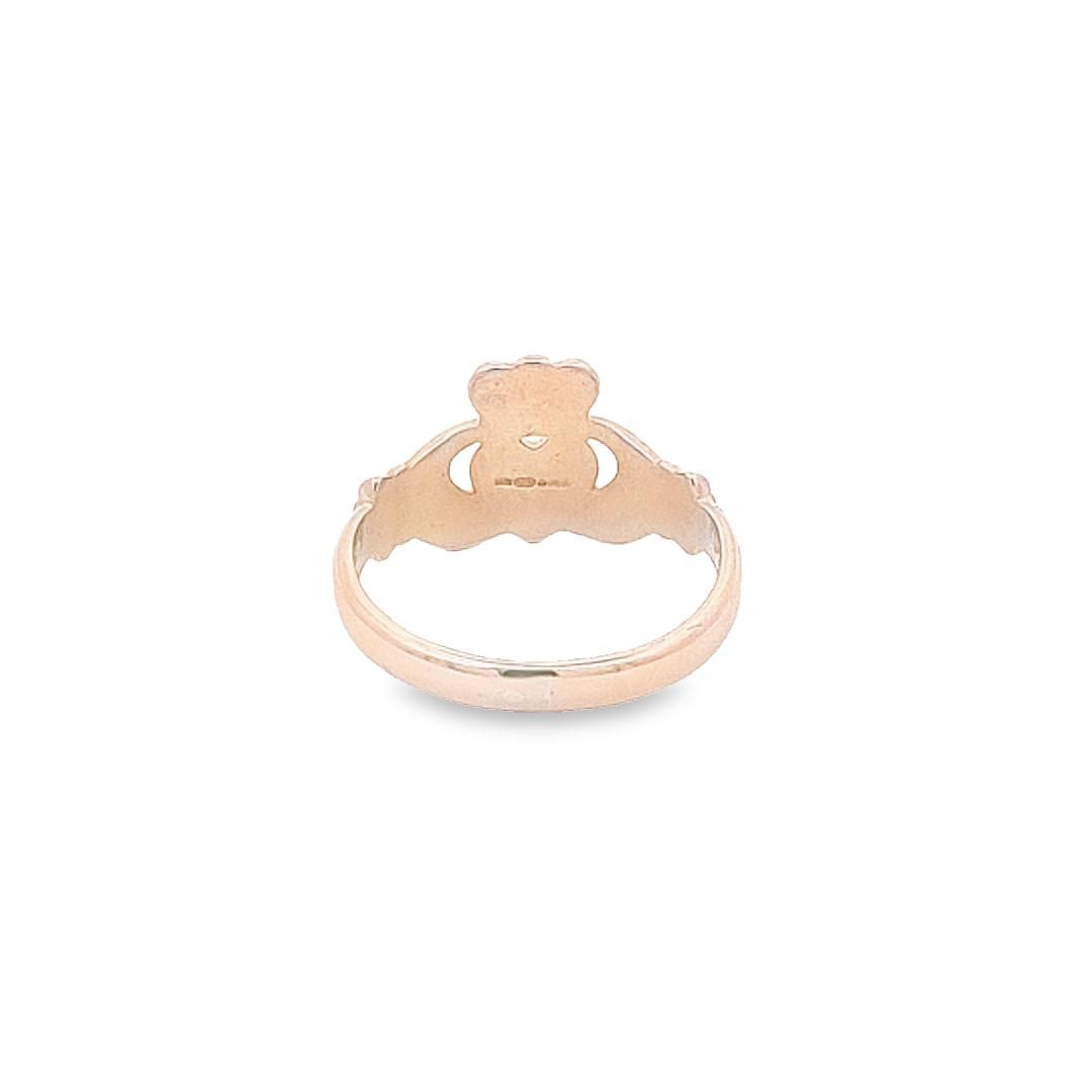 9ct heavy ladies Claddagh ring 36251 - Armin Lowe Jewellers