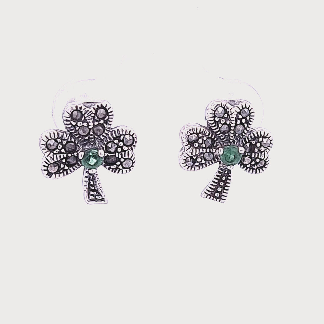 Irish Shamrock stud earrings 36171