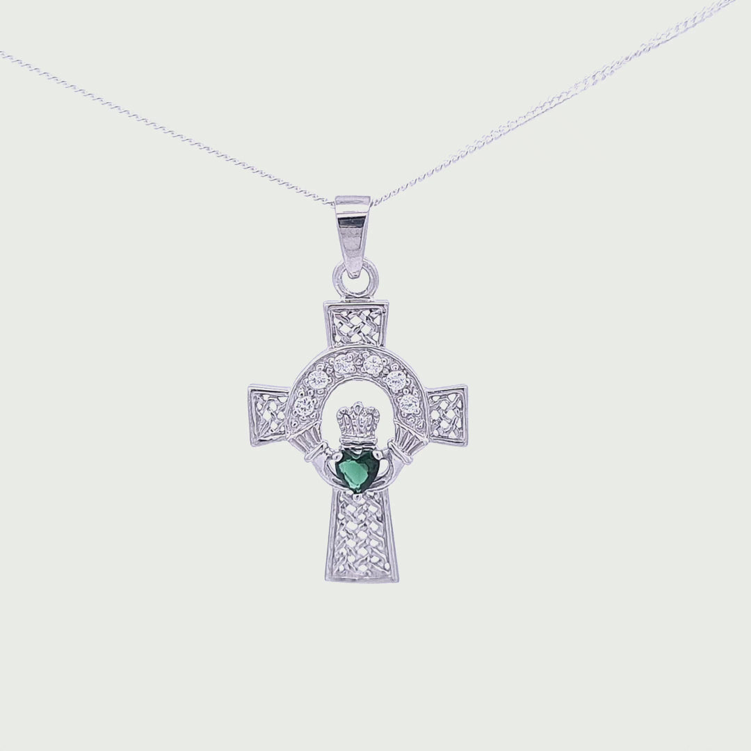 Claddagh & Celtic Cross pendant 36229