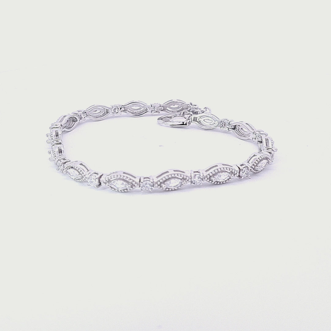 Marquise CZ Tennis bracelet 36116