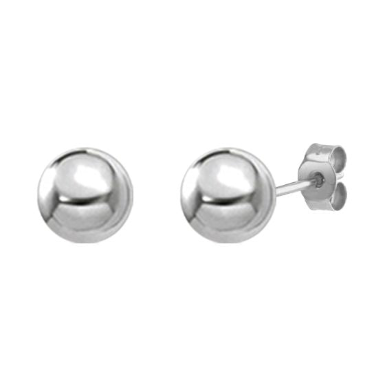 8mm sterling silver ball stud 35993 - Armin Lowe Jewellers